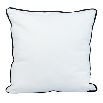 Pillowcase 40x40 white with black border
