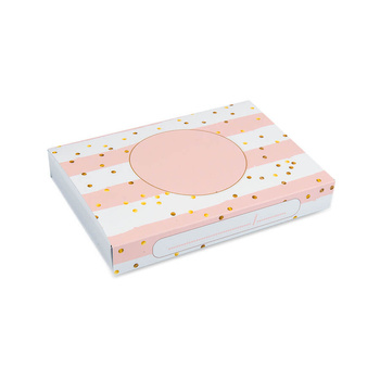 Photo box - pattern 1 (gold dots) - set of 5 pcs