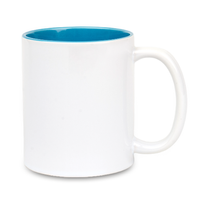 Standard white mug - inner light blue