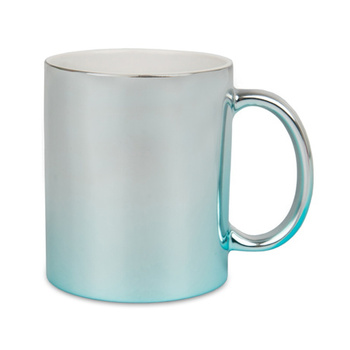 Mug metallic silver-blue carton 36 pcs.