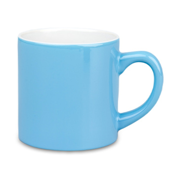 Light mug color mini blue with cardboard box