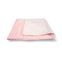Pink minky blanket 50/75