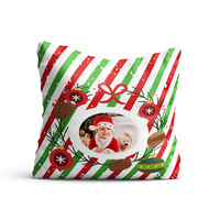 Photo suede cover - Christmas tree stripes pattern