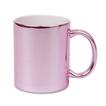 Pink metallic mug - shiny