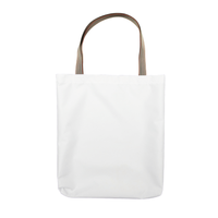 Shoulder bag white 38x40 cm - color handle