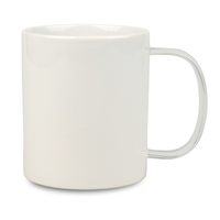 Mug white 330 ml glass handle carton 36 pcs.