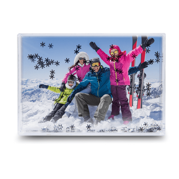 Water frame 10x15 - silver snowflakes (set of 6 pcs)