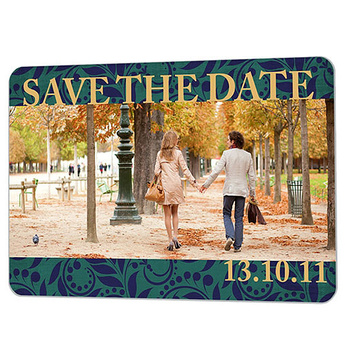 Rectangular aluminum magnet 5.08x7.62 cm (5734) UNISUB