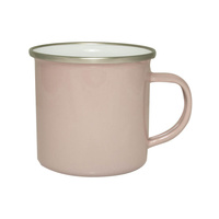 Steel mug - enamel 300 ml, pink