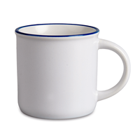 Camper white mug 250 ml blue rim half pallet 432 pcs.