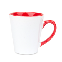 White Latte mug small - inner and ear red carton 36 pcs.
