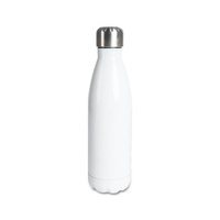 Steel Bowling Bottle 500ml white set of 5 pcs.