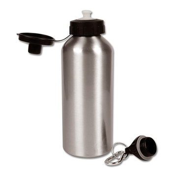 Beverage Bottle Sport 600 ml - silver set of 10 pcs.