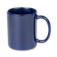 Shiny mug navy blue