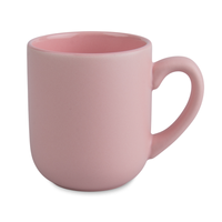 Coffee mug 290 ml matte light color pink carton 36 pcs.