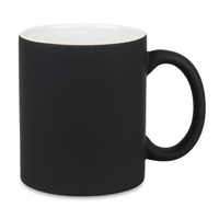 Mug rubberized surface - black
