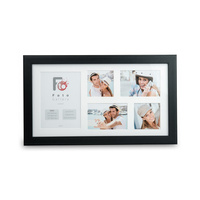 Wooden frame for several photos - Fotogaleria DRZ_E - 27x50 - black color