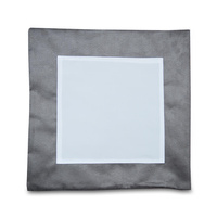 Pillowcase 40x40 suede - gray + insert
