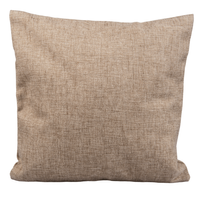 Linen pillowcase 40x40 with zipper - dark beige (set of 10 pieces)
