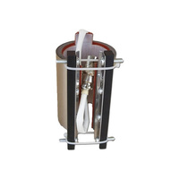 Whitepress 90ml (2.5 oz) glass clamp + metal clamp