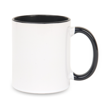 Mug white Combo Standard - handle and inner black carton 36 pcs.