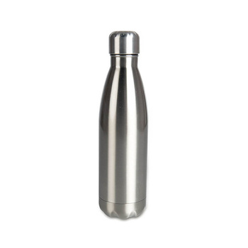 Steel Bowling Bottle 500ml silver set of 5 pcs.