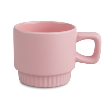 Mug 300 ml Fedra light color pink carton 36 pcs.