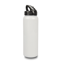 Steel bottle 800 ml Sport Water - white set of 5 pcs.