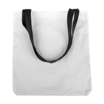 Shoulder bag white 36,5x33,5 cm - handle black