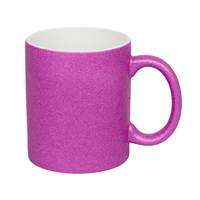 Glitter mug purple