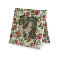 Cardboard frame /canvas texture/ 10x10 cm (pattern 9198)