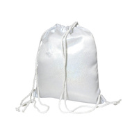 Backpack - silver glitter bag