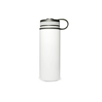 Steel thermo bottle 550 ml with wide cap - white