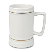 White mug 600 ml square handle