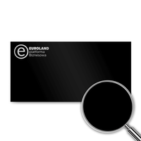 4MD aluminum sheet for engraving 30x60 cm black/silver shiny