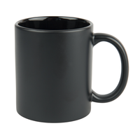 Matte black engraving mug - inner black