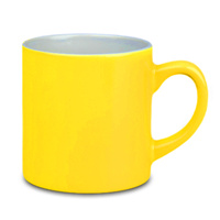 Mug light color mini yellow with cardboard carton 48 pcs.