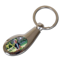Metal key ring for sublimation - droplet