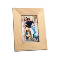 Raw wood frame for photos 10x15 wide - natural color