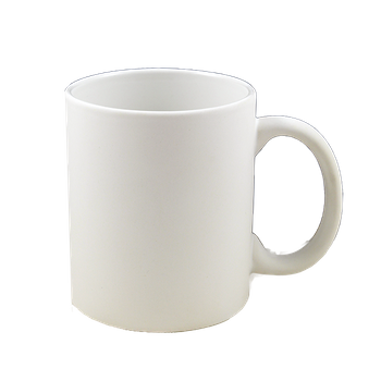 White mug - semi-matte