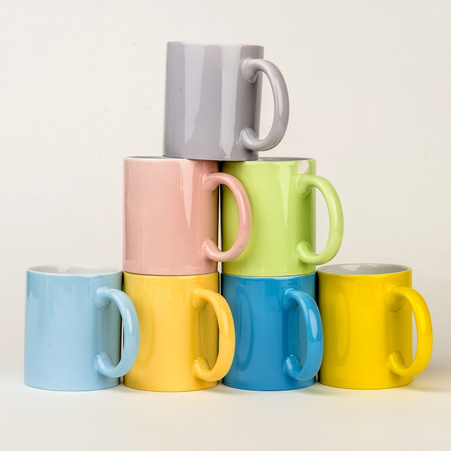 Mug light color blue carton 36 pcs.