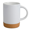 White glossy mug 440 ml - cork bottom carton 36 pcs.