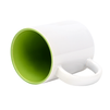 Mug white - light green inside carton 36 pcs.