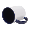 Combo white mug - navy blue inside and handle