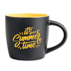 Boston mug for engraving matte black - inner yellow carton 36 pcs.