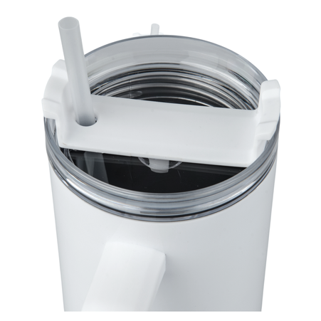 Kubek stalowy Travel 1200 ml - biały komplet 5 szt.