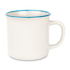 Camper ceramic mug 280 ml blue rim