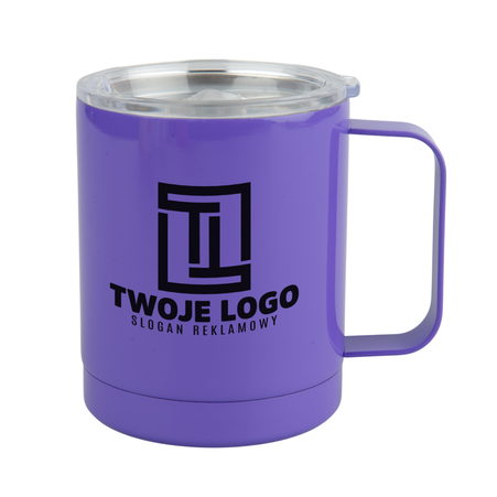 Steel mug 330 ml light color purple