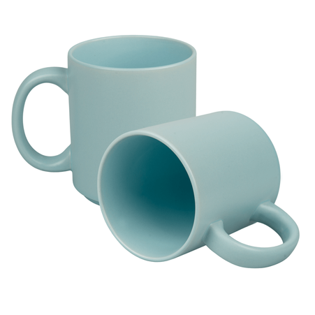 Mug 330 ml light color matte blue