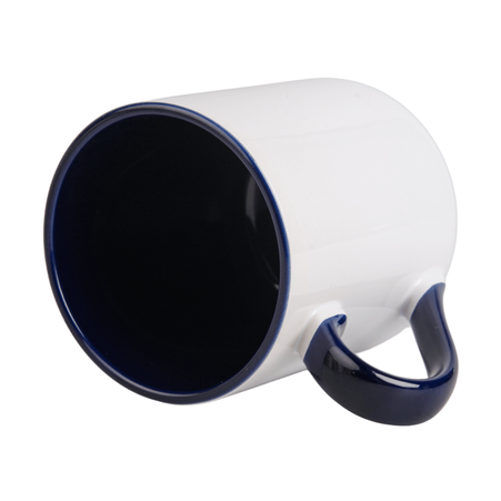 Coffee mug 330 ml Combo - handle and inside navy blue carton 36 pcs.
